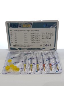 E-Flex blue rotary files