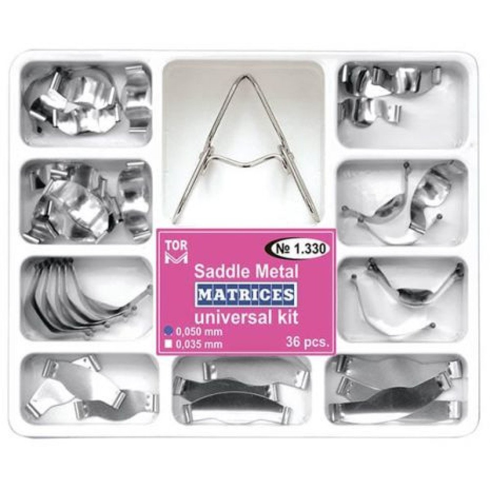 Saddle Contoured Metal Matrices 36 pcs TOR VM